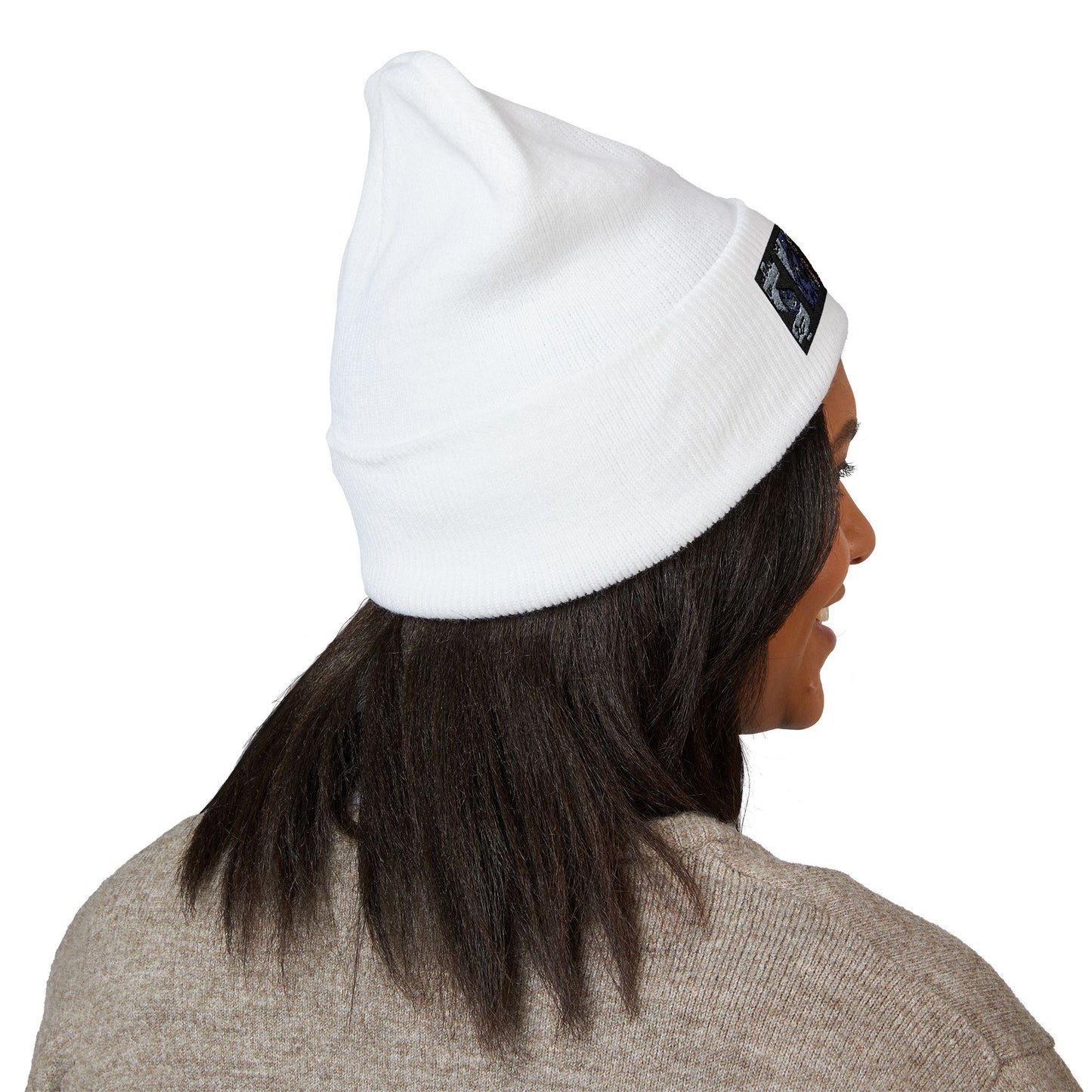 Vintage Urban Style Embroidered Beanie | Classic Cuffed Knit Hat