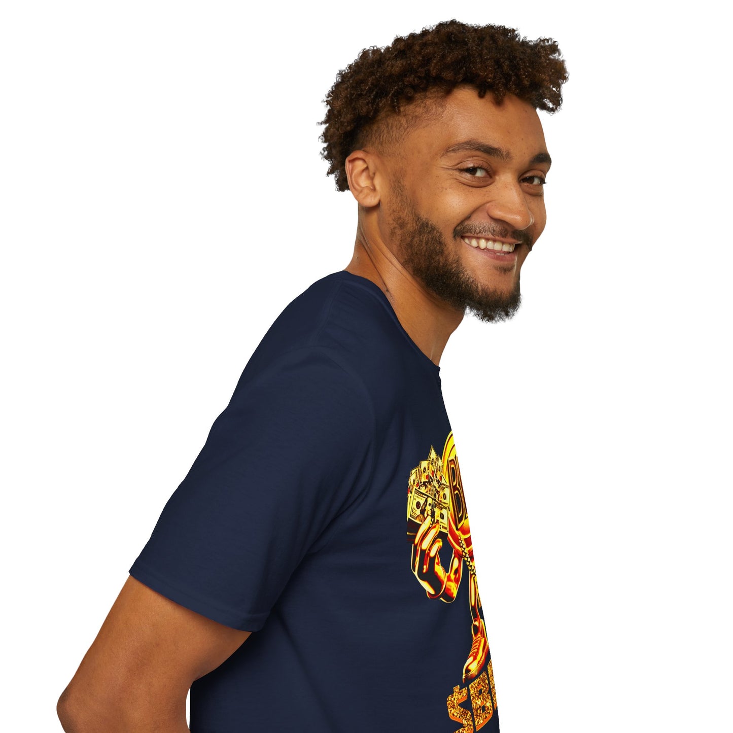 All Gold Band Man: Unisex Softstyle T-Shirt