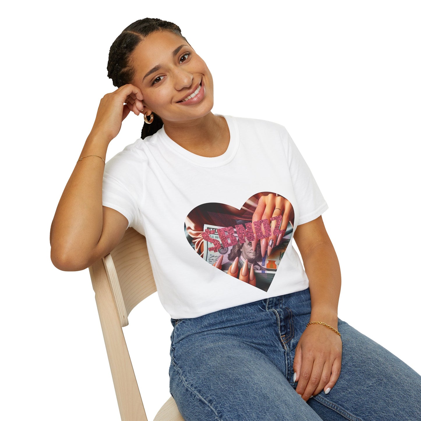 Lady $BNDZ T-Shirt - Heart Design