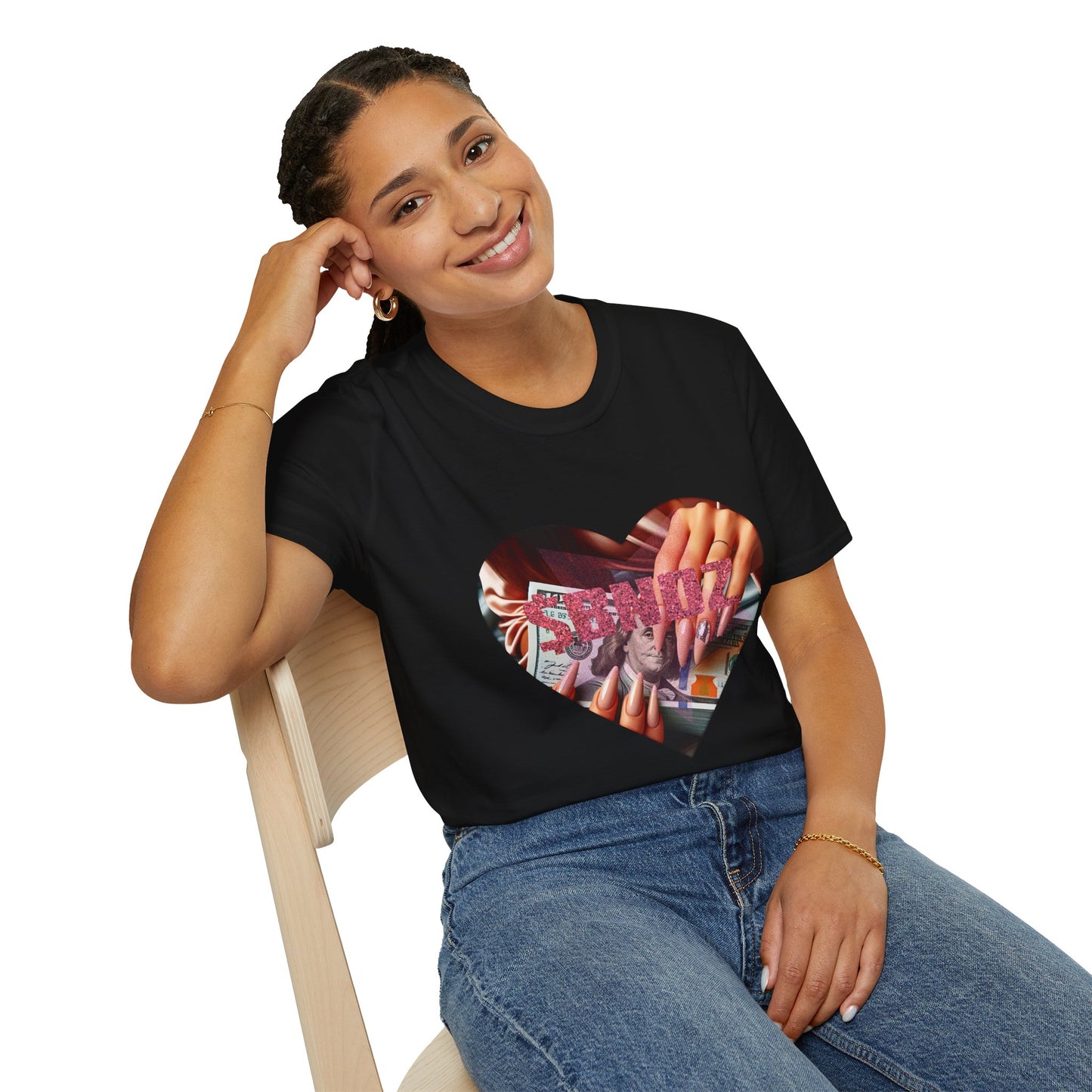 Lady $BNDZ T-Shirt - Heart Design