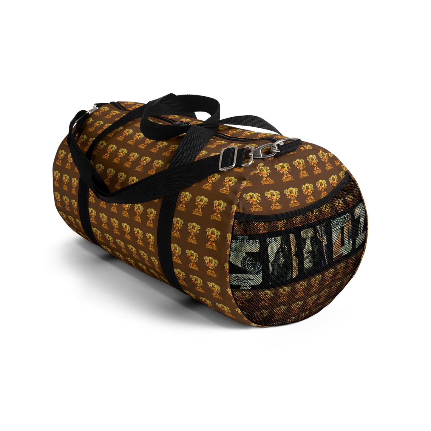 Vintage Crown Print Duffel Bag - Stylish Travel Companion