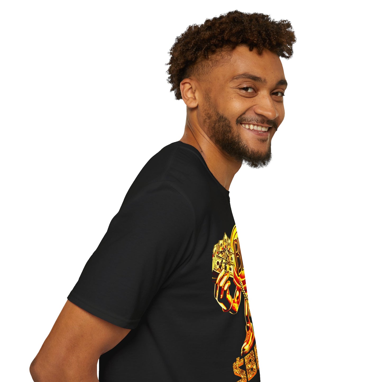 All Gold Band Man: Unisex Softstyle T-Shirt