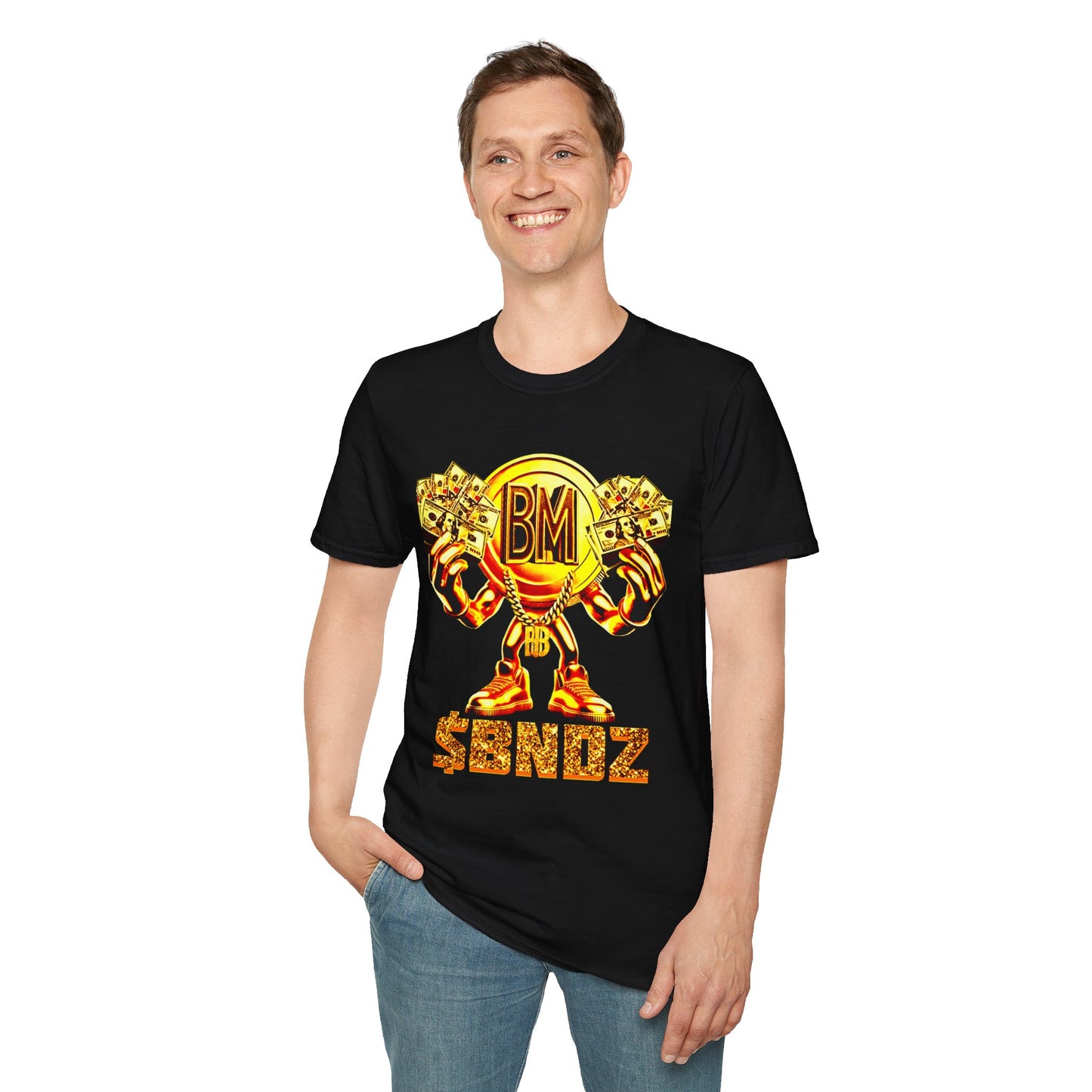 All Gold Band Man: Unisex Softstyle T-Shirt