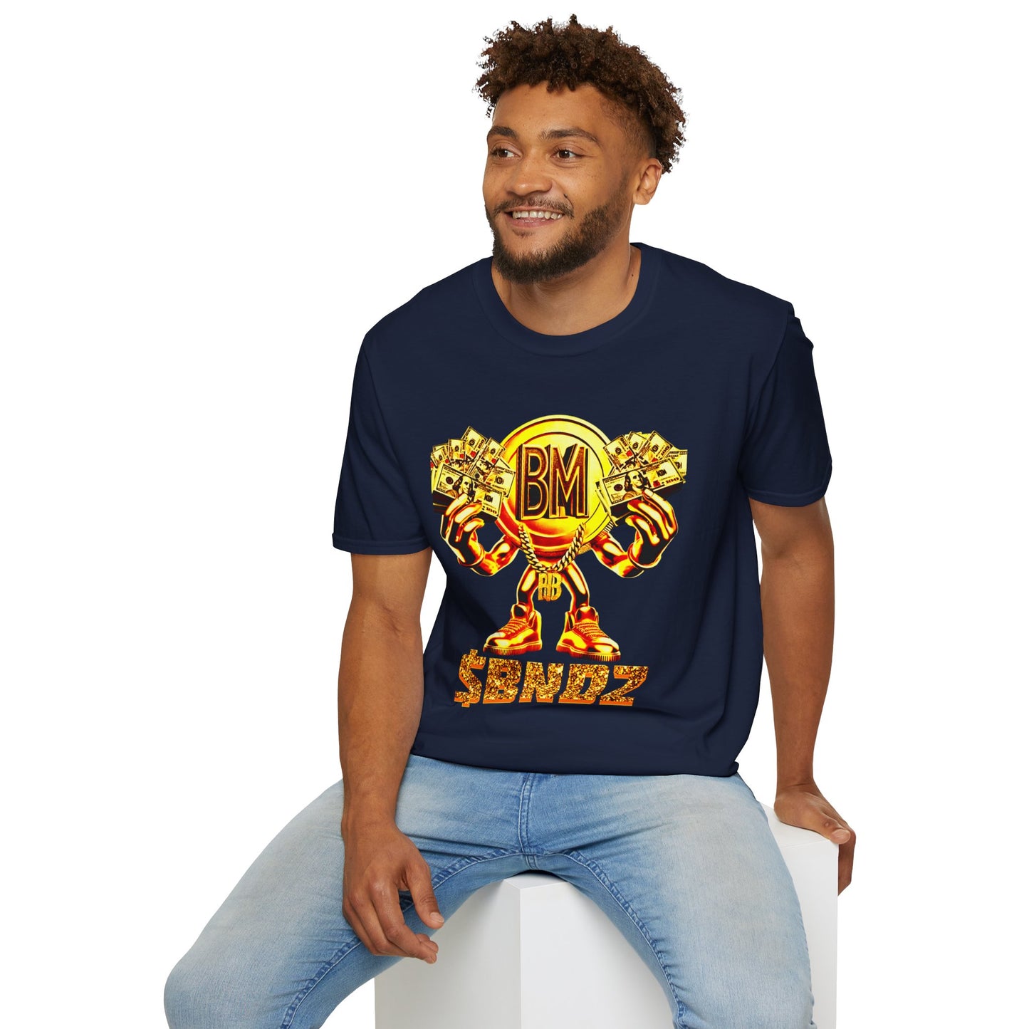 All Gold Band Man: Unisex Softstyle T-Shirt