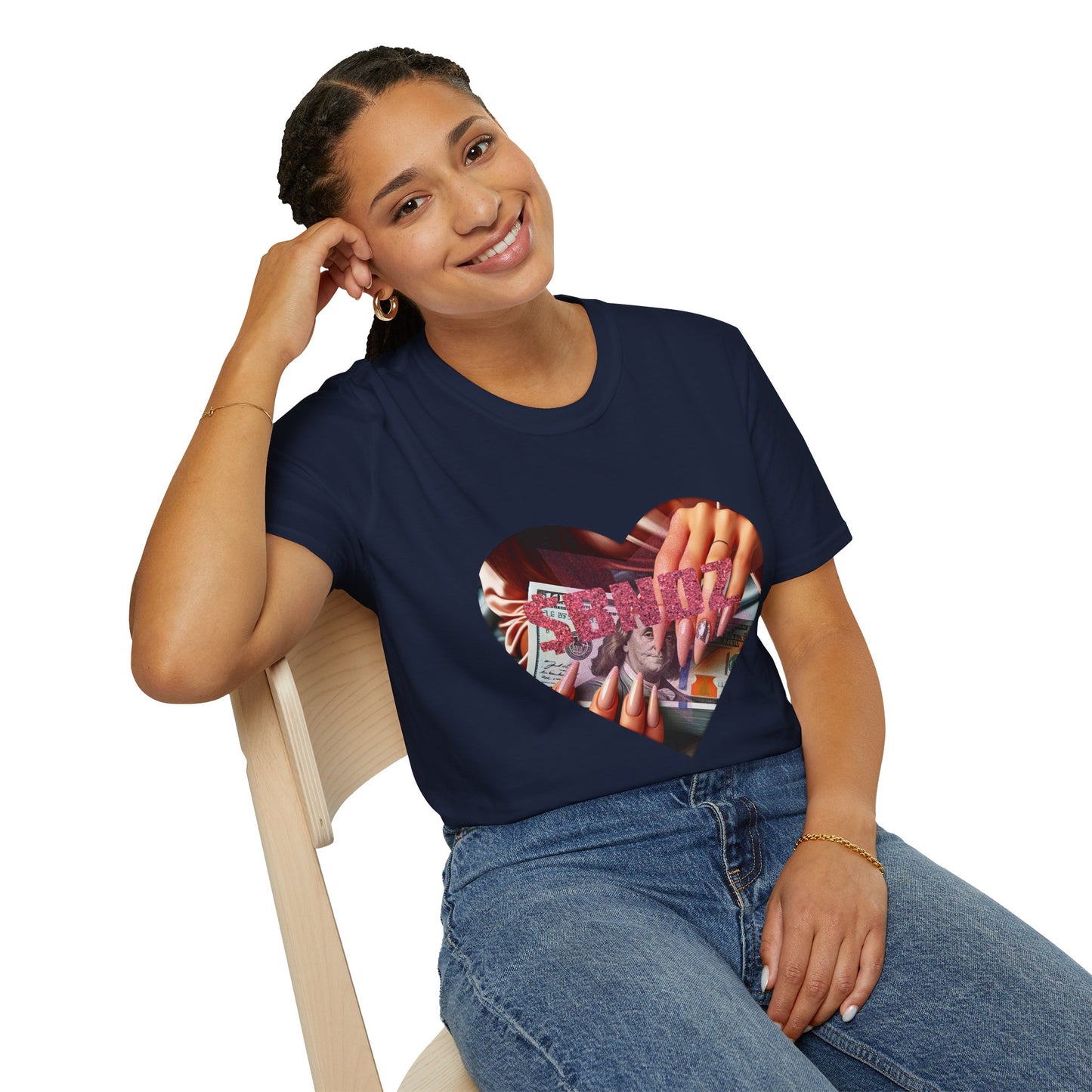 Lady $BNDZ T-Shirt - Heart Design