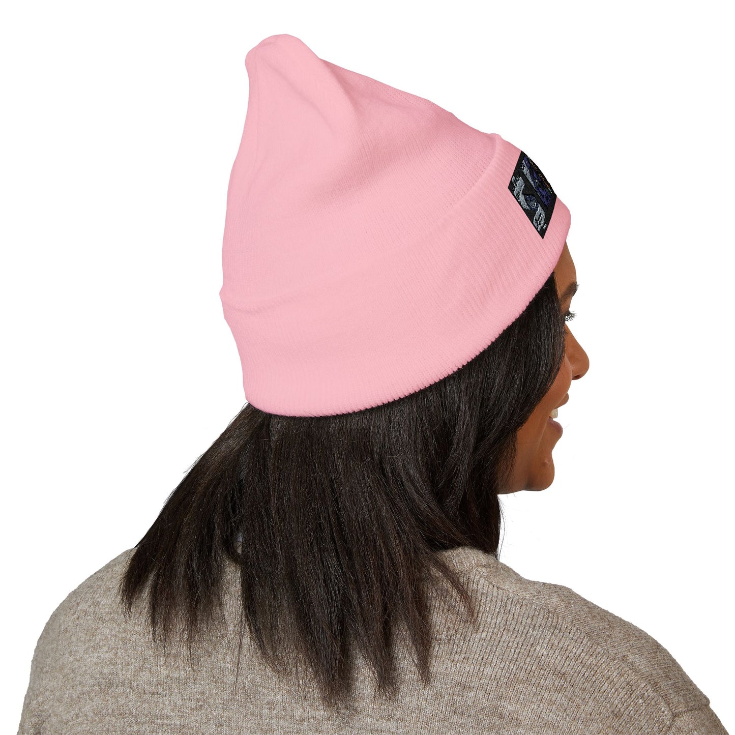 Vintage Urban Style Embroidered Beanie | Classic Cuffed Knit Hat