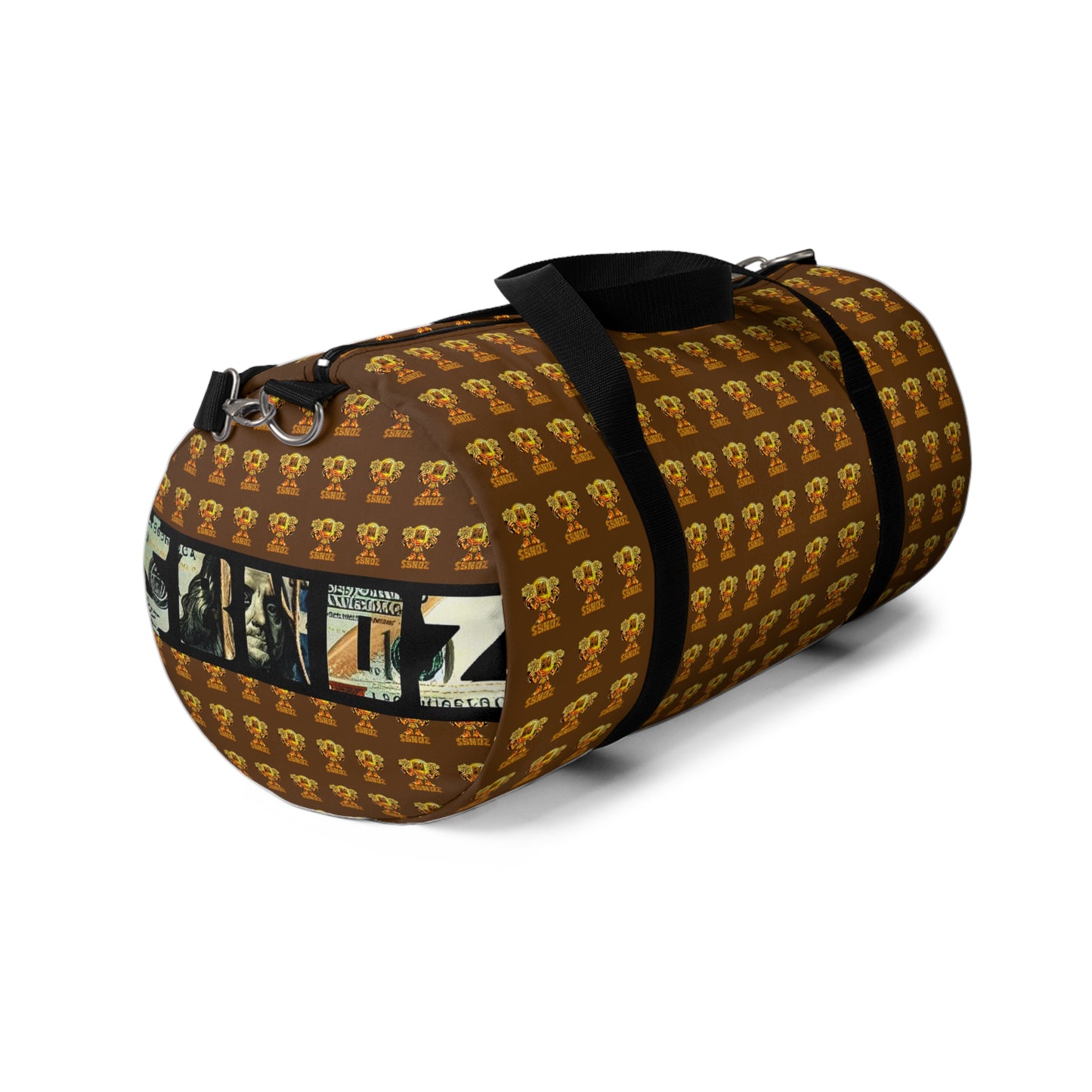 Vintage Crown Print Duffel Bag - Stylish Travel Companion