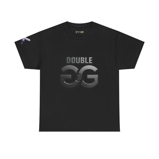 Double GG Unisex Heavy Cotton Tee - Stylish Graphic Tee for Everyday Wear