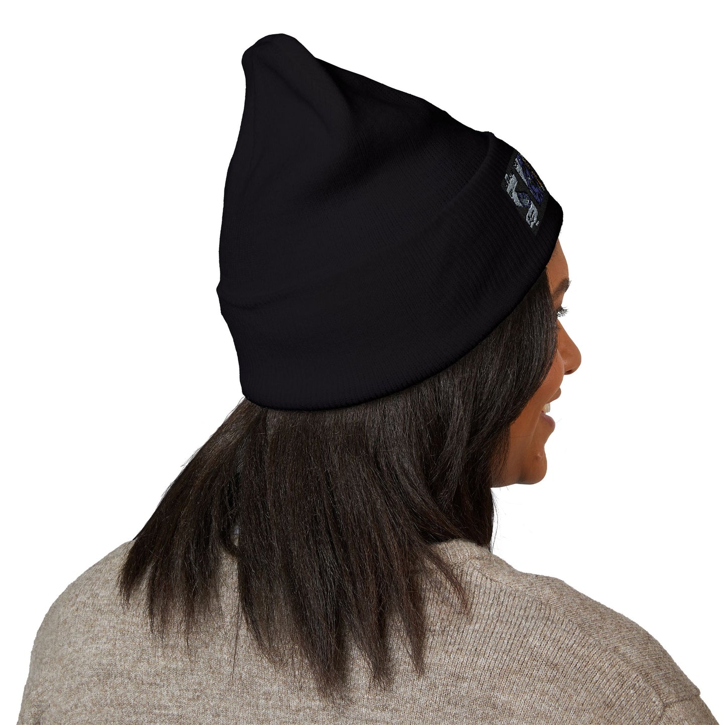 Vintage Urban Style Embroidered Beanie | Classic Cuffed Knit Hat