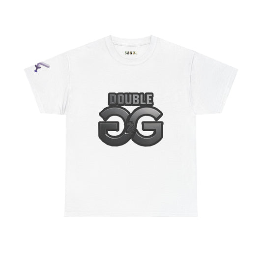Double GG Unisex Heavy Cotton Tee - Stylish Graphic Tee for Everyday Wear