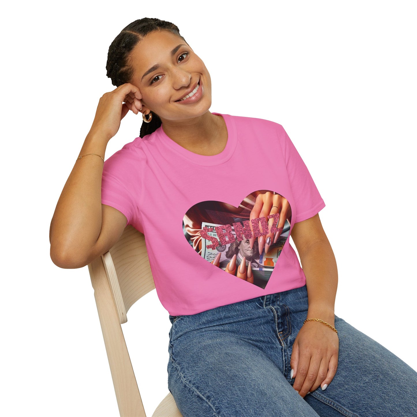 Lady $BNDZ T-Shirt - Heart Design
