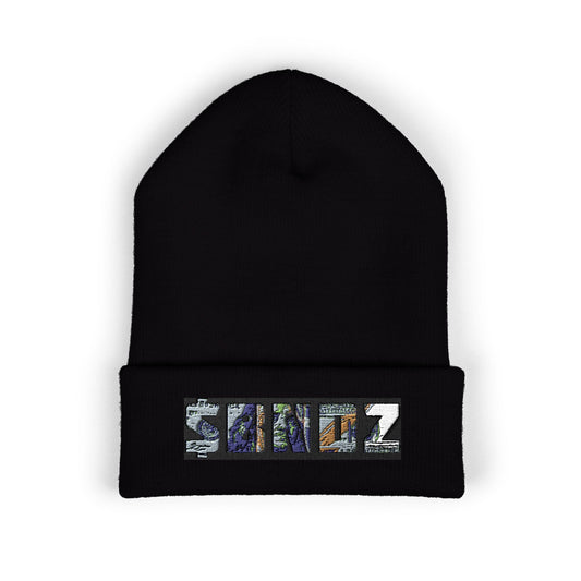 Vintage Urban Style Embroidered Beanie | Classic Cuffed Knit Hat