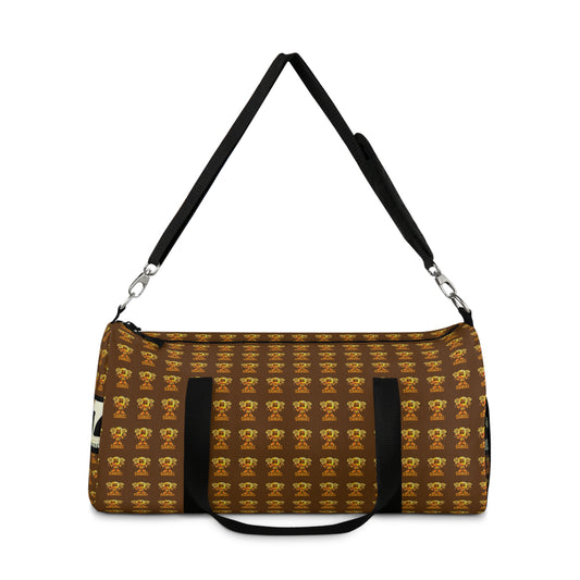 Vintage Crown Print Duffel Bag - Stylish Travel Companion